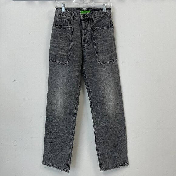 Sandrine Rose Washed Black Hi-Rise Denim Jeans - Size 27 - NWT - Picture 1 of 8